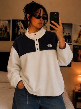 The North Face TKA Glacier Snap-neck Fleece Pullover Sweater Plus Size XXXL